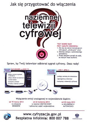 Jak przygotować się do włączenia naziemnej telewizji cyfrowej?