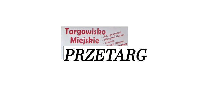 Przetarg na dzierżawę terenów pod 24 pawilonów