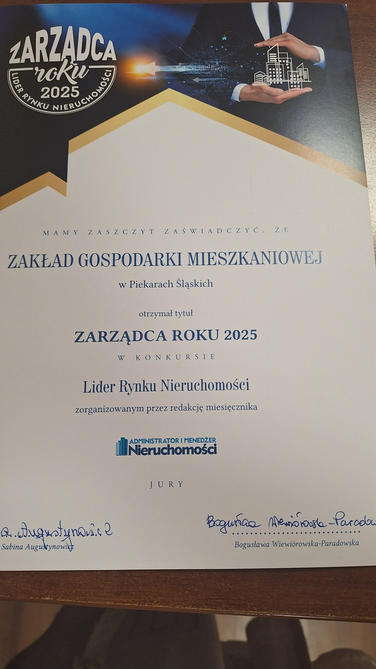 Uhonorowano nasz wysiłek. Rozmowa z Wiolettą Bielawską, dyrektorem ZGM w Piekarach Śląskich