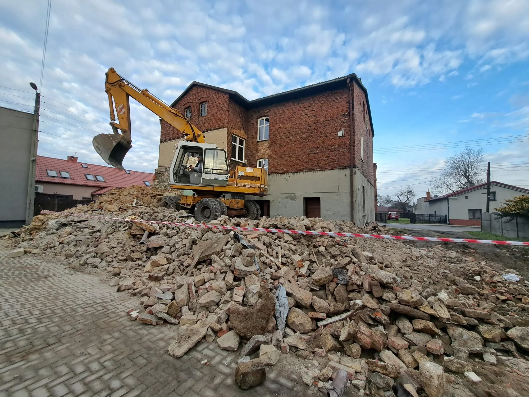 Rozbiórka zabudowań  przy ul. Przyjaźni 89
